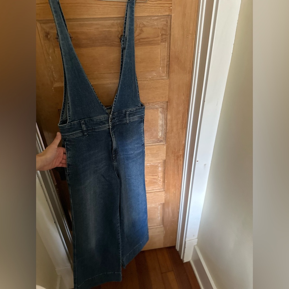 Free People Denim Overalls•Size 8
